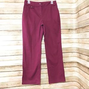 Christopher & Banks burgundy maroon pants